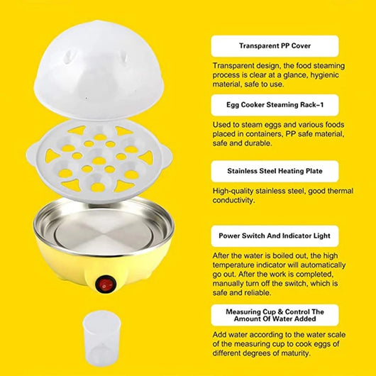 Multi Function Egg Steamer Electric Egg Cooker Corn Milk Steamed Kitchen Cooking Machine Rapid Double Layer Egg Boiler Steamer