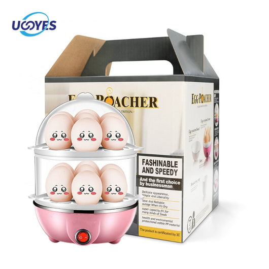 Multi Function Egg Steamer Electric Egg Cooker Corn Milk Steamed Kitchen Cooking Machine Rapid Double Layer Egg Boiler Steamer