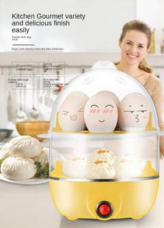 Multi Function Egg Steamer Electric Egg Cooker Corn Milk Steamed Kitchen Cooking Machine Rapid Double Layer Egg Boiler Steamer