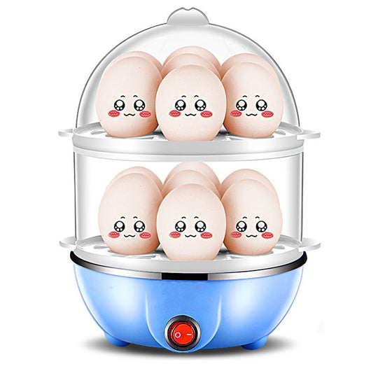 Multi Function Egg Steamer Electric Egg Cooker Corn Milk Steamed Kitchen Cooking Machine Rapid Double Layer Egg Boiler Steamer