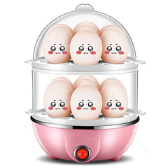 Multi Function Egg Steamer Electric Egg Cooker Corn Milk Steamed Kitchen Cooking Machine Rapid Double Layer Egg Boiler Steamer