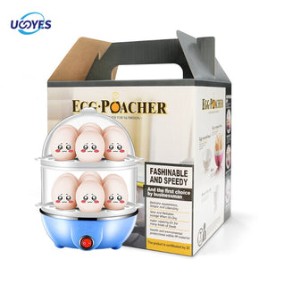 Multi Function Egg Steamer Electric Egg Cooker Corn Milk Steamed Kitchen Cooking Machine Rapid Double Layer Egg Boiler Steamer