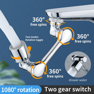 Universal 1080 Degree Rotatable Faucet Aerator Extender Universal Bathroom.