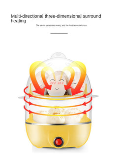 Multi Function Egg Steamer Electric Egg Cooker Corn Milk Steamed Kitchen Cooking Machine Rapid Double Layer Egg Boiler Steamer