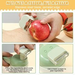 Vegetable Cutter Set 4 In 1 Handheld Electric Durable Chili Vegetable Crusher Kitchen Tool USB Charging Ginger Masher Machine