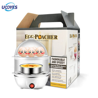 Multi Function Egg Steamer Electric Egg Cooker Corn Milk Steamed Kitchen Cooking Machine Rapid Double Layer Egg Boiler Steamer