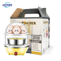Multi Function Egg Steamer Electric Egg Cooker Corn Milk Steamed Kitchen Cooking Machine Rapid Double Layer Egg Boiler Steamer