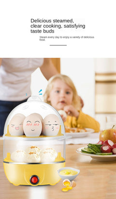 Multi Function Egg Steamer Electric Egg Cooker Corn Milk Steamed Kitchen Cooking Machine Rapid Double Layer Egg Boiler Steamer
