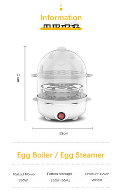 Multi Function Egg Steamer Electric Egg Cooker Corn Milk Steamed Kitchen Cooking Machine Rapid Double Layer Egg Boiler Steamer