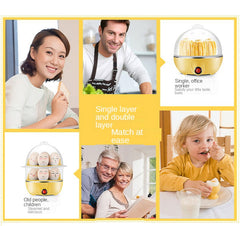 Multi Function Egg Steamer Electric Egg Cooker Corn Milk Steamed Kitchen Cooking Machine Rapid Double Layer Egg Boiler Steamer